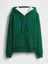Kadın Koyu Yeşil Gap Logo Fermuarlı Sweatshirt 2