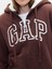 Kadın Kahverengi Gap Logo Fermuarlı Sweatshirt 3