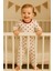 Tuma Collectıon Kalpli Desenli Fitilli Pamuklu Mevsimlik Kız Bebek Pijama Takımı Uzun Kollu Üst Rahat Alt 1-2-3 Yaş 4