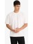 Oversize Geniş Kalıp Bisiklet Yaka Kısa Kollu Tişört F0320AX25AU 3