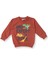 Erkek Bebek Sweatshirt Dinazor Baskılı Bisiklet Yaka Uzun Kol 1
