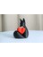 Yeni Büyüleyici Fox Heart Heykeli (Sadece Plastik Aparattır!!!) 1