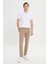 Erkek Camel Slim Fit Dar Kesim 5 Cep Pamuklu Kanvas Esnek Chino Pantolon 1