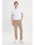 Erkek Camel Slim Fit Dar Kesim 5 Cep Pamuklu Kanvas Esnek Chino Pantolon 3