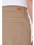 Erkek Camel Slim Fit Dar Kesim 5 Cep Pamuklu Kanvas Esnek Chino Pantolon 5