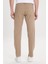Erkek Camel Slim Fit Dar Kesim 5 Cep Pamuklu Kanvas Esnek Chino Pantolon 6