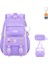 Çocuk Okul Çantaları 3-6 Yıl Öğrenciler Orta ve Lise Kızlar Omurga Koruması Büyük Kapasiteli Okul Çantaları Üç Parçalı Set (Yurt Dışından) 3