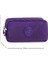 Krinkıl Kumaş Çift Bölmeli Kalem Kutusu Su Geçirmez Tasarım 10x5x20 cm Mor Renk 3