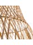 Saçaklı Çan Form Bambu Rattan Avize 2