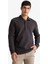 Regular Fit Polo Yaka Waffle Sweatshirt F0301AX25AU 4