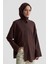 Düğme Detaylı Gömlek 25KD1108 Kahverengi 4