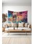 Ay Işığı Fil ve Kız Desenli Duvar Halısı Duvar Örtüsü Tapestry Süet Dokulu Kumaş 1
