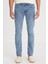 Luke Slim Fit Dar Kesim Mavi Erkek Jean Pantolon 5