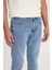 Luke Slim Fit Dar Kesim Mavi Erkek Jean Pantolon 6