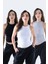Fitilli Regular Fit Normal Kalıp Siyah-Gri-Beyaz Bisiklet Yaka Sıfır Kol Pamuklu 3'lü Kadın Atlet 1
