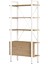 Molena Metal Kitaplık 5 Raflı 170CM Sepet-Beyaz Ma4-Sw 3