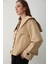 Camel Sakura Geniş Yaka Kısa Trençkot - 7530 5