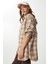 Kareli Oversize Oduncu Gömlek LDZ0049 Krem Bej 3