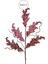 Yapay Taşlı Kadife Yaprak Dal Pembe 70 cm 2