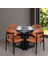 Dark Kare 4 Sandalyeli Mutfak Masa Takımı 1