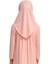 Penye Kendinden Başörtülü Çocuk Namaz Elbisesi Açık Pembe/ 6-7-8 Yaş 3