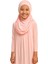 Penye Kendinden Başörtülü Çocuk Namaz Elbisesi Açık Pembe/ 6-7-8 Yaş 4