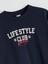 Lcw Kids Lacivert Bisiklet Yaka Baskılı Kız Çocuk Sweatshirt 2