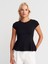 31992 Peplum T-Shirt-Siyah 1