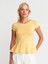 31992 Peplum T-Shirt-Sarı 1