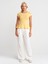 31992 Peplum T-Shirt-Sarı 4