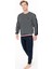 U.s Polo Assn. 18931 Erkek Uzun Kollu Bisiklet Yaka Paçası Bantlı Rahat Ev Giyim-Antrasitmelanj 2