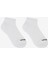 6'lı Unisex Yarım Taban Destekli Quarter Crew Çorap Unisex Beyaz Çorap S118214-100 2