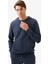 Erkek Sweatshirt 40838 - Lacivert 1