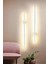 Modern Dekoratif Çubuk Led Duvar Aplik 70 Cm Beyaz Profil (Yuvarlak Rozanslı) 3000K Sarı Işık 2