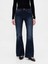 Kadın Koyu Mavi High Rise '70S Flare Jean Pantolon 8