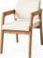 Naturel 2 Adet Eliza Sandalye - Eliza İkili Bench - Eliza Sehpa Eliza Çay seti 4