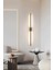 Modern Dekoratif Çubuk Led Duvar Aplik 70 Cm Bronz Profil (Dikdörtgen Rozanslı) 3000K Sarı Işık 8