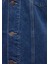Drake 90lar Puslu Koyu Mavi Jean Ceket 010143-87939 6