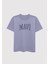 Mavi Logo Baskılı Mor Tişört 7610385-88095 3