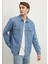 Parker Casual Indigo Mavisi Jean Gömlek 021521-86621 1