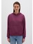 Kapüşonlu Bordo Basic Sweatshirt 167299-70670 3