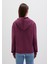 Kapüşonlu Bordo Basic Sweatshirt 167299-70670 4