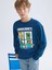Lcw Kids Petrol Bisiklet Yaka Minecraft Baskılı Erkek Çocuk Sweatshirt 1
