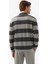 Erkek Polo Yaka Sweatshirt 40834 - Gri 2