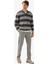 Erkek Polo Yaka Sweatshirt 40834 - Gri 4