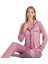 Kadın Uzun Kollu Düğmeli Pijama Takımı S/2xl Aurora Comfort Ev Giyim Hediyelik 1