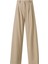 Kadın Fc Bej Lastikli Yüksek Bel Palazzo Pantolon 1