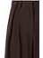 Kadın Acı Kahve Düğme Detay Yüksek Bel Palazzo Pantolon 3