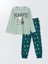 Lcw Kids Yeşil Snoopy Baskılı Erkek Çocuk Pijama Takım 1