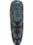 Ahşap Otantik Mask Mavi 50CM Albızıa Wood 1